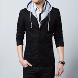 Mens Street Style Hooded Blazer - MapleARTUS