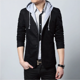Mens Street Style Hooded Blazer - MapleARTUS