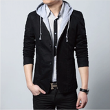 Mens Street Style Hooded Blazer - MapleARTUS