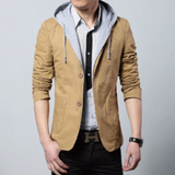 Mens Street Style Hooded Blazer - MapleARTUS