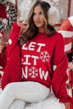 LET IT SNOW Christmas Holiday Sweater