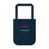 I Have a Spreadsheet for That - Graphic Organic Canvas Tote