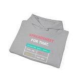 I have a spreadsheet for that - Graphic T-Shirt