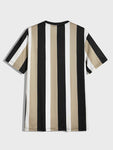 Manfinity Hypemode Men Letter Graphic Striped Tee