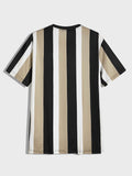 Manfinity Hypemode Men Letter Graphic Striped Tee