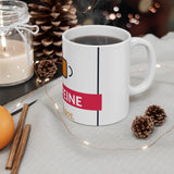 Surviving on caffeine and chaos. - 11oz Ceramic Mug