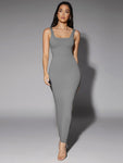 Silquee Solid Form Fitted Tank Dress