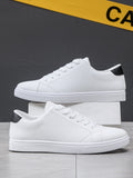 Men Minimalist Lace-Up Front Skate Shoes  Men Business Shoes