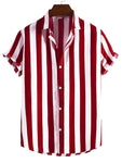 Manfinity Homme Men Vertical Striped Button Up Shirt - MapleCo