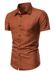 Manfinity AFTRDRK Men Argyle Print Button Up Shirt - MapleCo