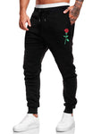 ROMWE Street Life Men Floral Graphic Drawstring Sweatpants, School