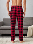 Men Buffalo Plaid Slant Pockets PJ Pants, Pajama Pants