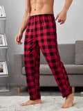 Men Buffalo Plaid Slant Pockets PJ Pants, Pajama Pants