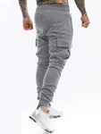 ROMWE Street Life Men Lightning Print Flap Pocket Sweatpants, School