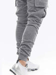 ROMWE Street Life Men Lightning Print Flap Pocket Sweatpants, School