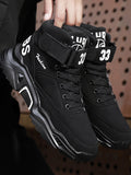 Men Fashion Letter Graphic High Top Sneakers School Shoes