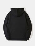 Manfinity Dauomo Men Kangaroo Pocket Drawstring Thermal Hoodie - MapleCo