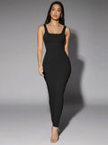 Silquee Solid Form Fitted Tank Dress