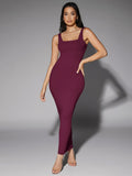 Silquee Solid Form Fitted Tank Dress