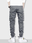 Manfinity Hypemode Men Letter Patched Flap Pocket Cargo Pants - MapleCo