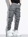 Manfinity Hypemode Men 2Pcs Patch Detail Cargo Pants Tapered Letter Plain Going Out Boyfriend Gift - MapleCo