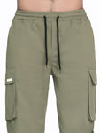 Manfinity Hypemode Men Patched Detail Flap Pocket Drawstring Waist Cargo Pants