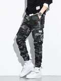 Manfinity EMRG Loose Fit Men's Camouflage Print Cargo Pants With Flap Pockets - MapleCo