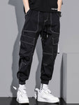 Manfinity Hypemode Men Top-stitching Slant Pocket Cargo Pants