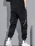 Manfinity Hypemode Men Top-stitching Slant Pocket Cargo Pants