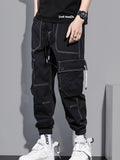 Manfinity Hypemode Men Top-stitching Slant Pocket Cargo Pants