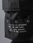 Manfinity Hypemode Loose Fit Men's Slogan Graphic Cargo Pants With Grommet Detail, Flap Pockets, And Drawstring Closure - MapleCo