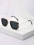 1pair Men Top Bar Aviator Fashion Glasses For Daily Life Elegant Shades Accessories