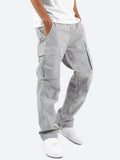 Manfinity Hypemode Men Flap Pocket Drawstring Waist Pants - MapleCo