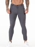 Men Solid Slant Pocket Skinny Pants