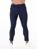 Men Solid Slant Pocket Skinny Pants