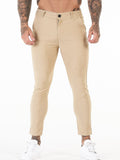 Men Solid Slant Pocket Skinny Pants