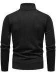 Manfinity Homme Men Solid Turtleneck Thermal Lined Sweater