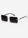 Retro Square Metal Fashion Classic Unisex Fashion Glasses For Outdoor Travel Beach Holiday UV Protection