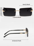 Retro Square Metal Fashion Classic Unisex Fashion Glasses For Outdoor Travel Beach Holiday UV Protection