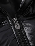 Manfinity Homme Men 1pc Zipper Hooded Padded Coat Plain Going Out Casual Warm Jacket