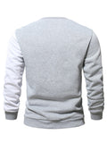 Manfinity Homme Men Colorblock Thermal Lined Sweatshirt