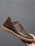 Men Lace-up Front Oxford Shoes - MapleCo