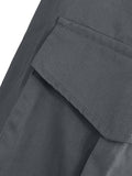 ROMWE Street Life Men Flap Pocket Side Cargo Baggy Pants, School