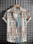 Manfinity Homme Men 1pc Random Paisley Print Shirt - MapleCo