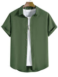 Manfinity Mode Men Solid Button Up Shirt - MapleCo