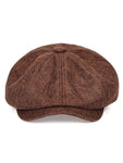 Men Solid Baker Boy Cap For Daily