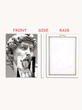 1pc Minimalist Funny Sculpture Printed Canvas Art Poster Painting For Home Wall Decoration, No Frame