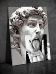 1pc Minimalist Funny Sculpture Printed Canvas Art Poster Painting For Home Wall Decoration, No Frame