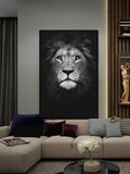 1pc Lion Print Unframed Painting, Modern Canvas Waterproof Wall Art Painting For Home Decor - MapleCo