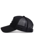 1pc Men Baseball Cap With Ghost Embroidery, Adjustable Sun Protection Casual Hat For Outdoor Activities, Suitable For Spring And Summer Travel, Beach Vacation Street Halloween